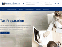 Tablet Screenshot of kramerjensen.com